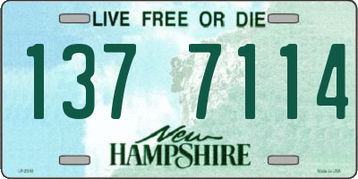 NH license plate 1377114