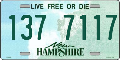 NH license plate 1377117