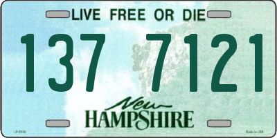 NH license plate 1377121