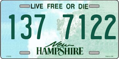 NH license plate 1377122