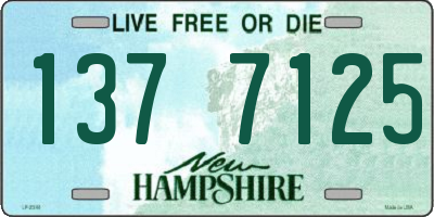 NH license plate 1377125