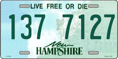NH license plate 1377127