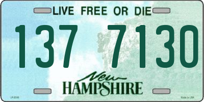 NH license plate 1377130