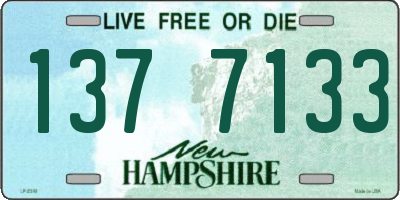 NH license plate 1377133