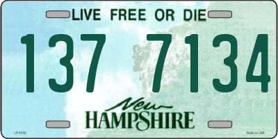 NH license plate 1377134