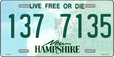 NH license plate 1377135