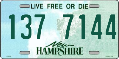 NH license plate 1377144