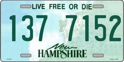NH license plate 1377152