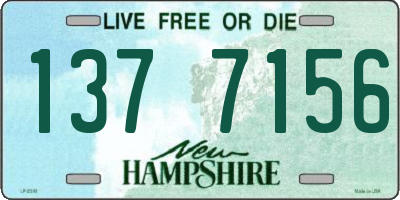 NH license plate 1377156