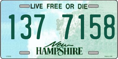 NH license plate 1377158