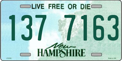 NH license plate 1377163