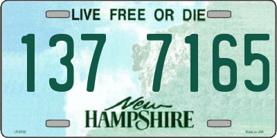 NH license plate 1377165