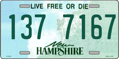 NH license plate 1377167