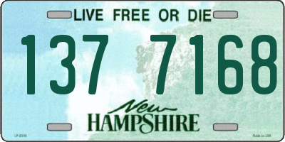 NH license plate 1377168