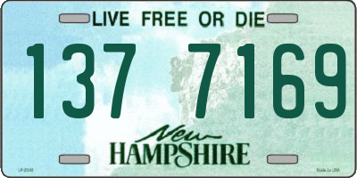 NH license plate 1377169