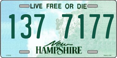 NH license plate 1377177