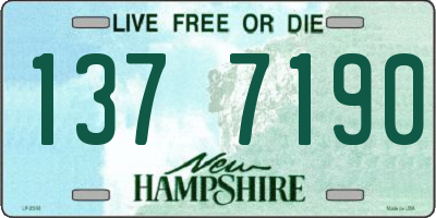 NH license plate 1377190