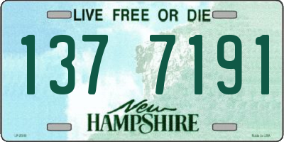 NH license plate 1377191