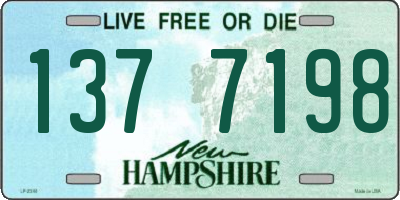 NH license plate 1377198