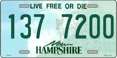 NH license plate 1377200