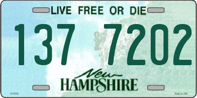 NH license plate 1377202