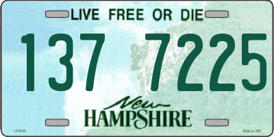 NH license plate 1377225
