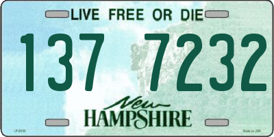 NH license plate 1377232
