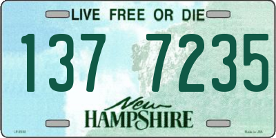 NH license plate 1377235