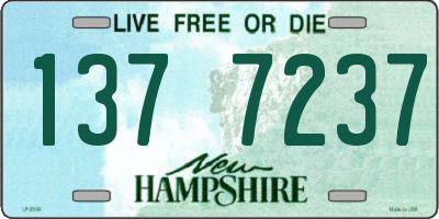 NH license plate 1377237