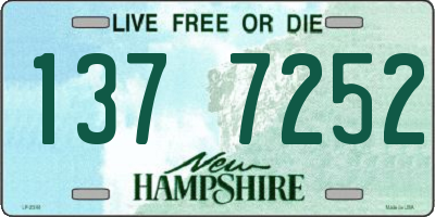 NH license plate 1377252