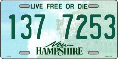 NH license plate 1377253