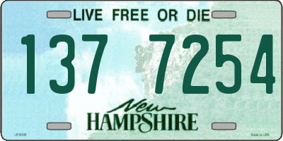NH license plate 1377254