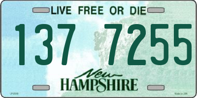 NH license plate 1377255