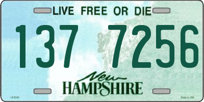 NH license plate 1377256