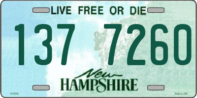 NH license plate 1377260