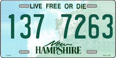 NH license plate 1377263