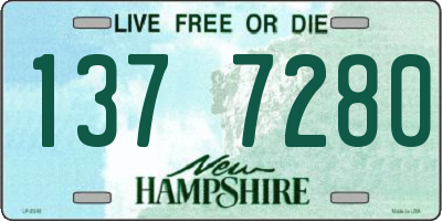 NH license plate 1377280