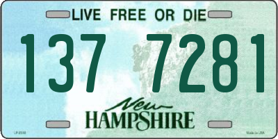 NH license plate 1377281