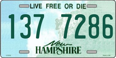 NH license plate 1377286