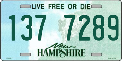NH license plate 1377289