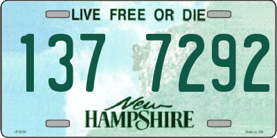 NH license plate 1377292