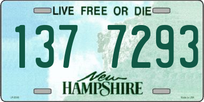 NH license plate 1377293