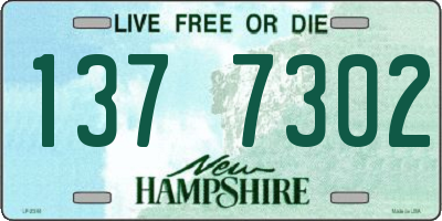 NH license plate 1377302