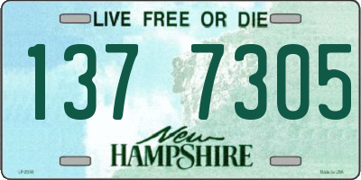 NH license plate 1377305