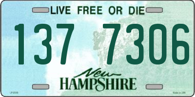 NH license plate 1377306