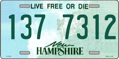NH license plate 1377312