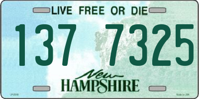 NH license plate 1377325
