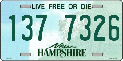 NH license plate 1377326