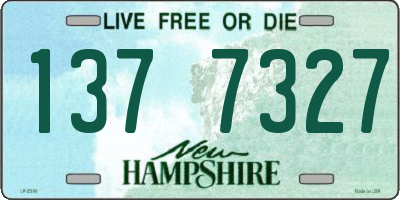 NH license plate 1377327