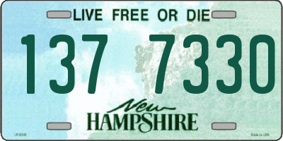 NH license plate 1377330